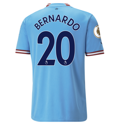Manchester City Home Jersey 22/23 with BERNARDO 20 printing