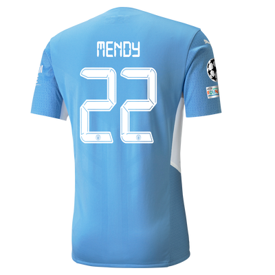 Manchester City Home Authentic Shirt 21/22 with Benjamin Mendy printing