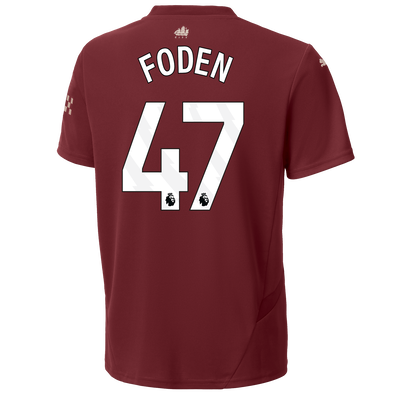Kids' Manchester City Third Jersey 2024/25 With FODEN 47 Printing