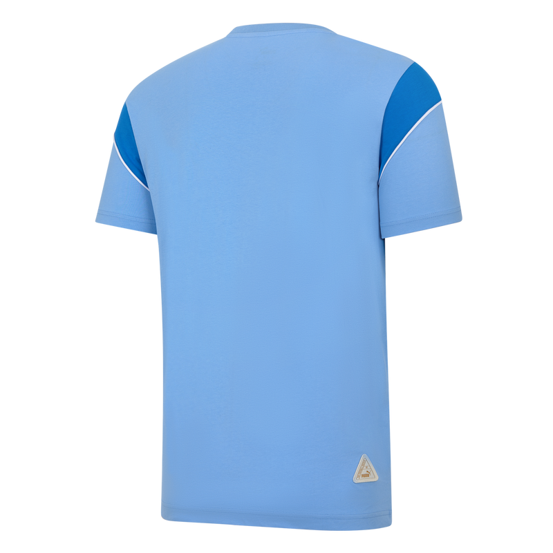 MCFC LW MENS FTBLARCHIVE TEE - team light blue
