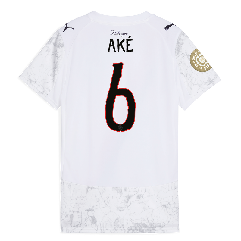 Women's Man City KidSuper Jersey 2025/26 With AKÉ 6 printing white - Check out all Manchester City t-shirts online - Official Manchester City FC store