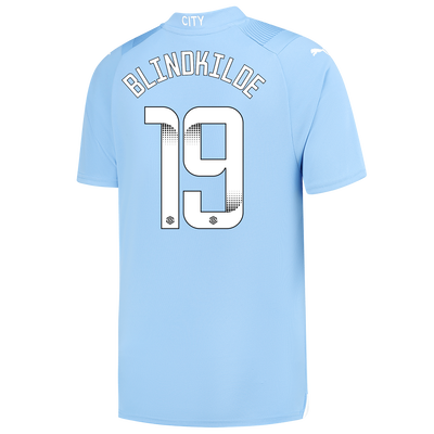 Manchester City Home Jersey 2023/24 with BLINDKILDE 19 printing