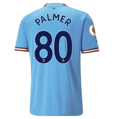 Manchester City Thuisshirt 2022/23 met PALMER 80 bedrukking