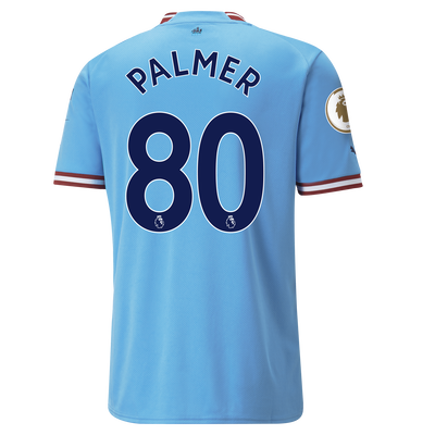 Manchester City Home Jersey 22/23 with PALMER 80 printing