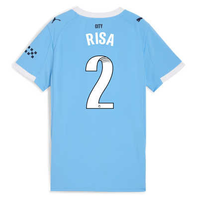 Women's Manchester City Home Jersey 2025/26 With RISA 2 Printing