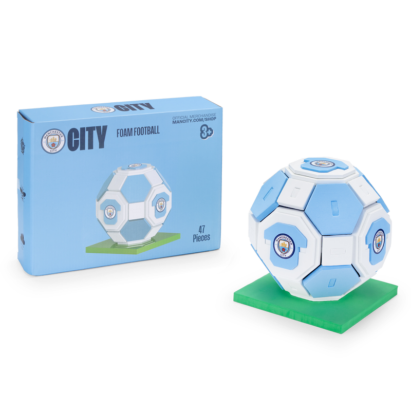 MCFC FW FOAM MODEL FOOTBALL - BLUE