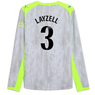 Maglia Third Autentica Manchester City 2025/26 a maniche lunghe con stampa di LAYZELL 3 Printing