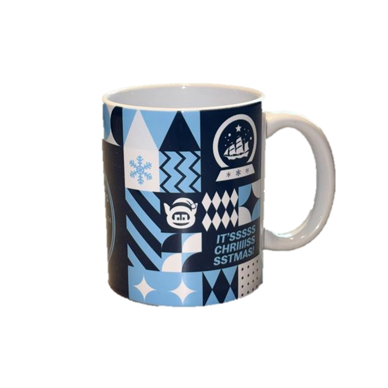 MCFC XMAS 25 MUG - navy