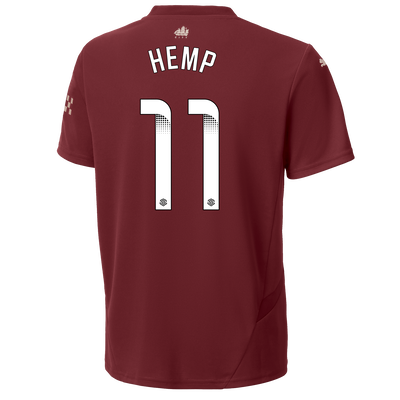 Kids' Manchester City Third Jersey 2024/25 With HEMP 11 Printing