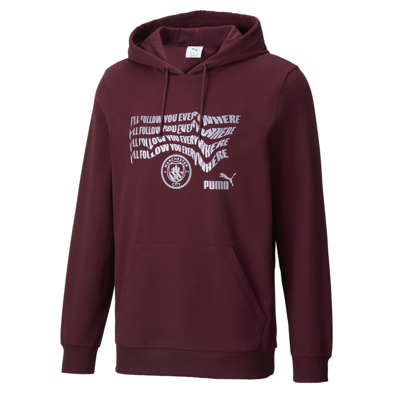 Man City FtblNrgy Hoodie burgundy - Check out all Manchester City sweatshirts online - Official Manchester City FC store