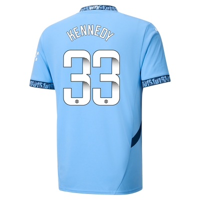Manchester City Home Jersey 2024/25 With KENNEDY 33 Printing