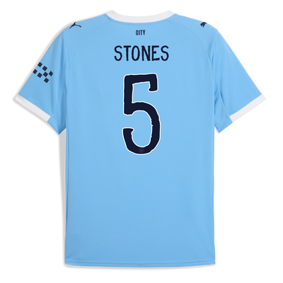 Manchester City Home Jersey 2025/26 With STONES 5 Printing