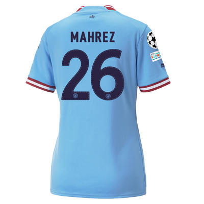 Women's Manchester City Home Jersey 22/23 with MAHREZ 26 printing