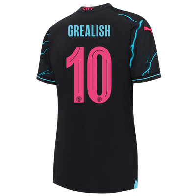 Camiseta Mujer 3ª Equipación Manchester City 2023/24 con estampado de GREALISH 10