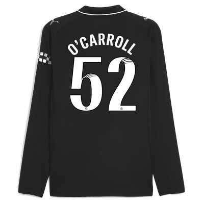 Maillot Extérieur Authentique Manchester City 2025/26 Manches Longues avec O'CARROLL 52 Impression