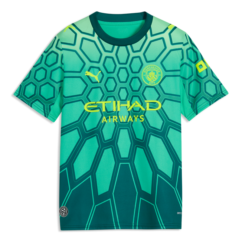 MCFC RP WMNS GK JERSEY SS - Vibrant Green-Varsity Green