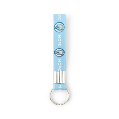 Porte-clés en silicone avec écusson du club Manchester City