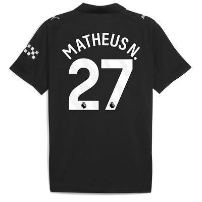 Maglia Away Manchester City 2025/26 con Stampa MATHEUS N. 27