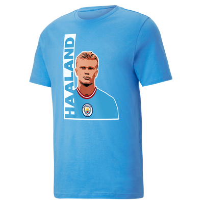 T-shirt graphique Haaland Manchester City pour enfant