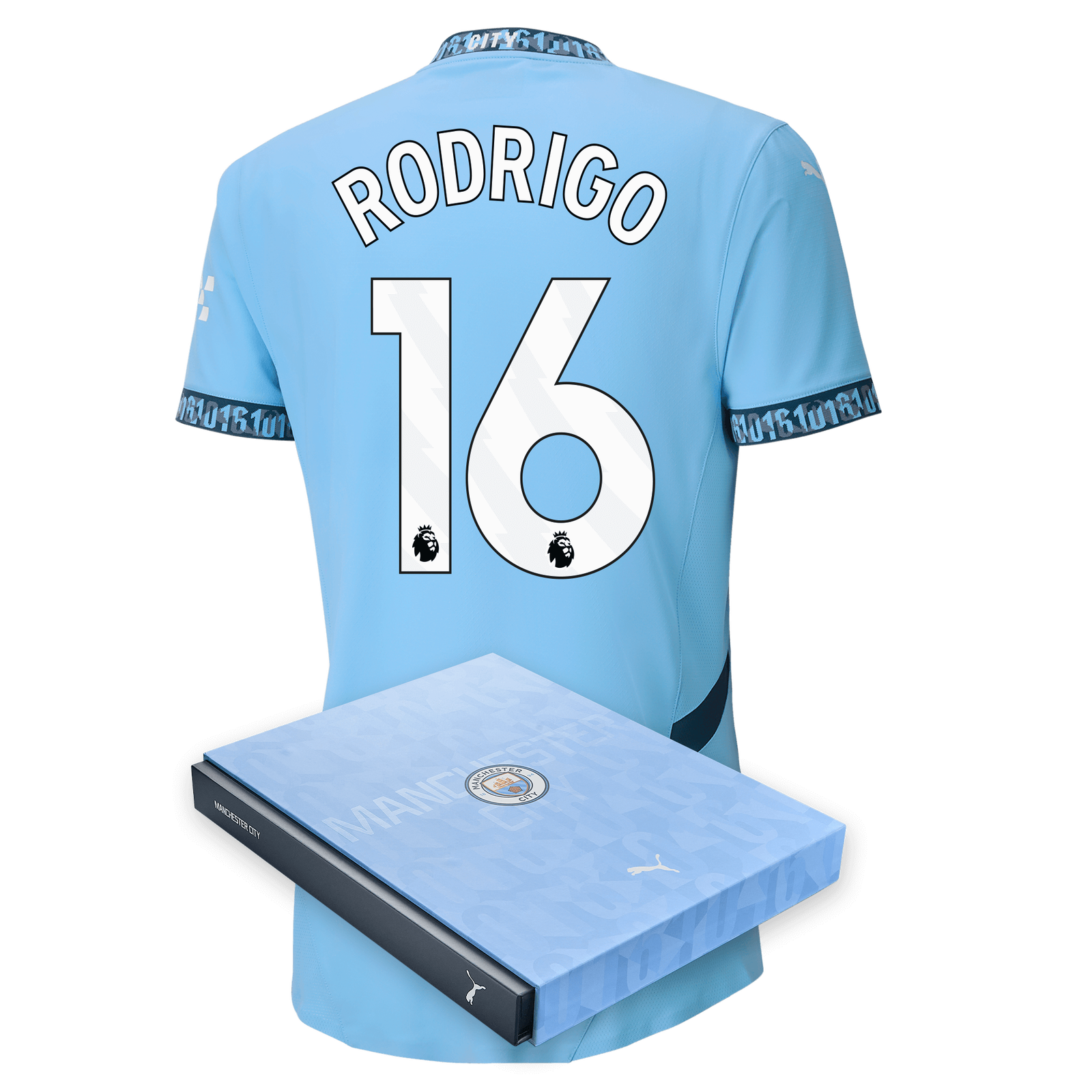 Manchester City Authentic Home Jersey 2024/25 with RODRIGO Manchester City Authentic Home Jersey 2024/25 with RODRIGO