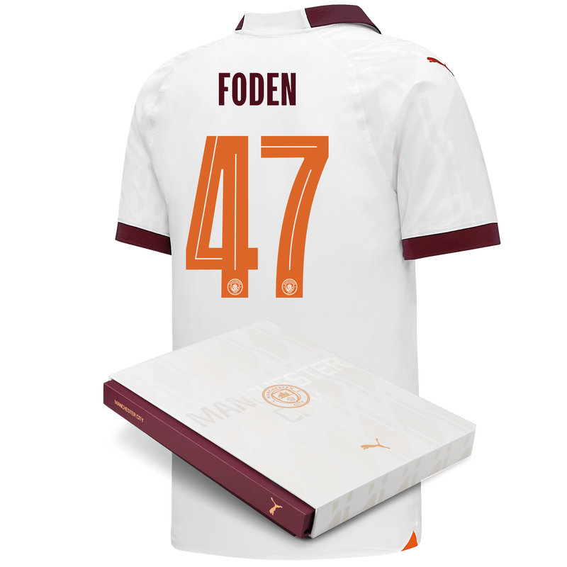 MENS AUTHENTIC Away SHIRT SS-FODEN-47-EPL-PLC - 