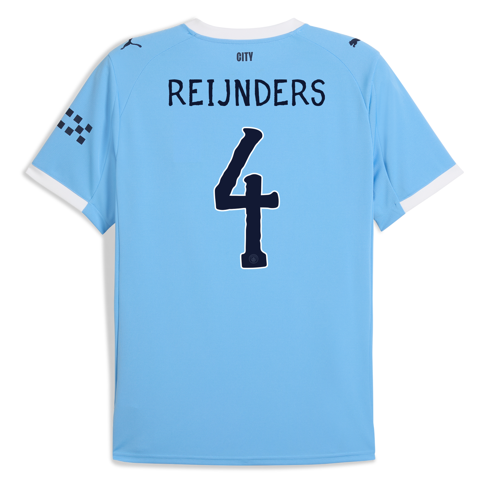 Manchester City Home Jersey 2025/26 With REIJNDERS 4 Printing