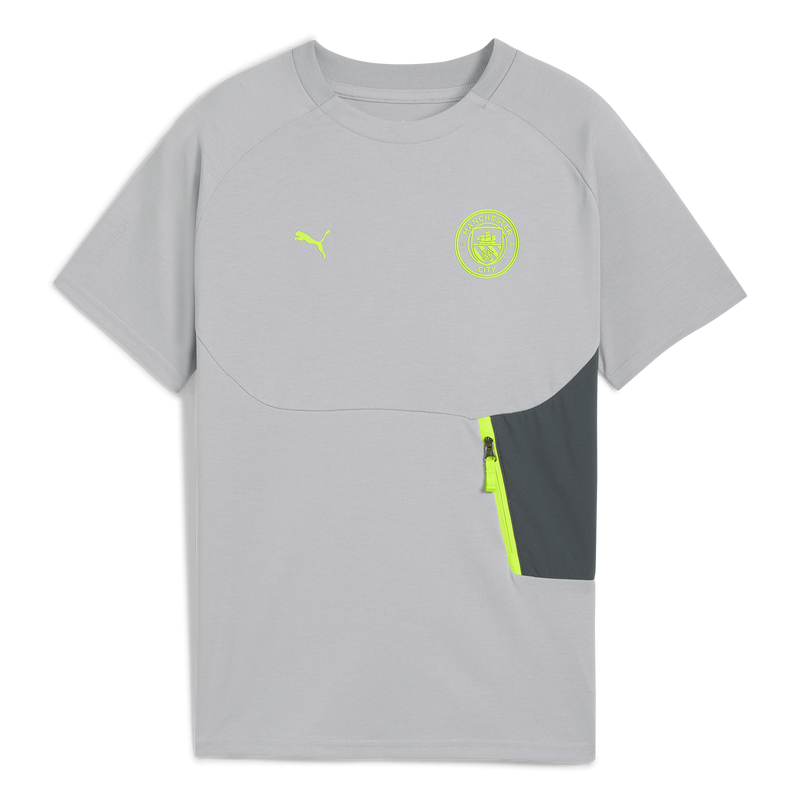 MCFC KIDS PUMATECH POCKET TEE - grey