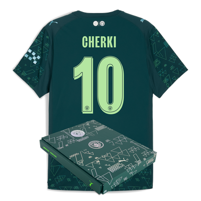 Manchester City EA SPORTS FC Maillot Authentique 2025/26 avec impression CHERKI 10 dans coffret cadeau