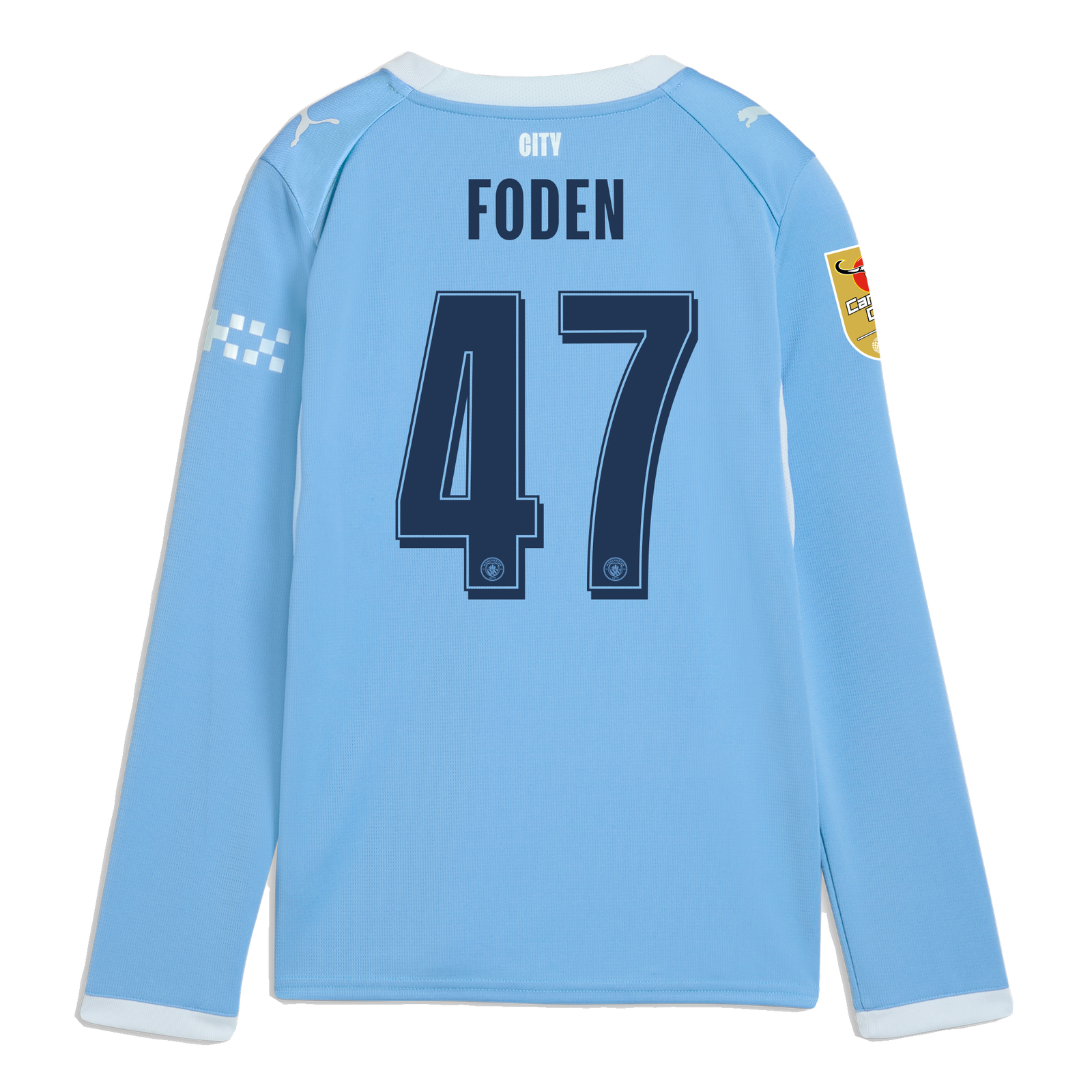 マンチェスター・シティ FODEN 47番 シャツ Kids' Manchester City Home Jersey 2026/27 Long Sleeve With FODEN