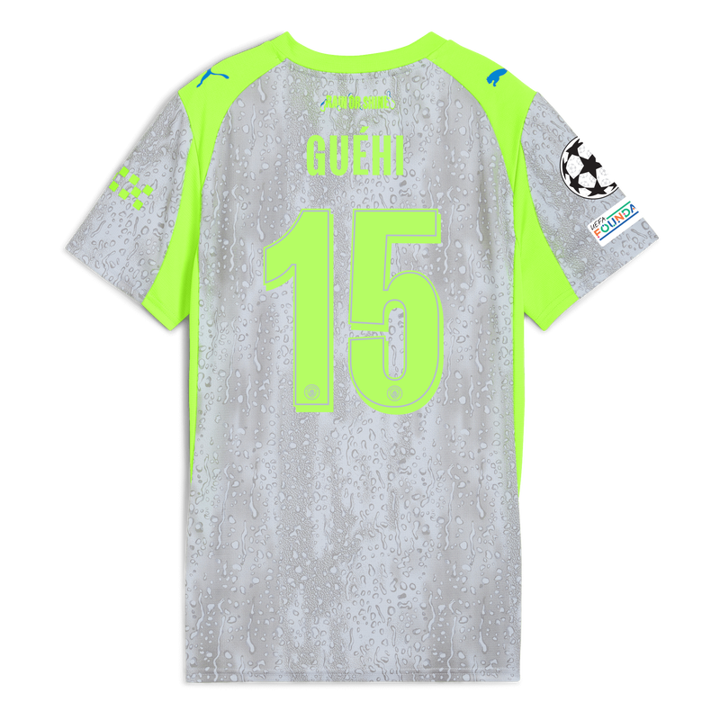Womens' Man City 3rd Jersey 2025/26 With GUÉHI 15 Printing blue - Check out all Manchester City t-shirts online - Official Manchester City FC store