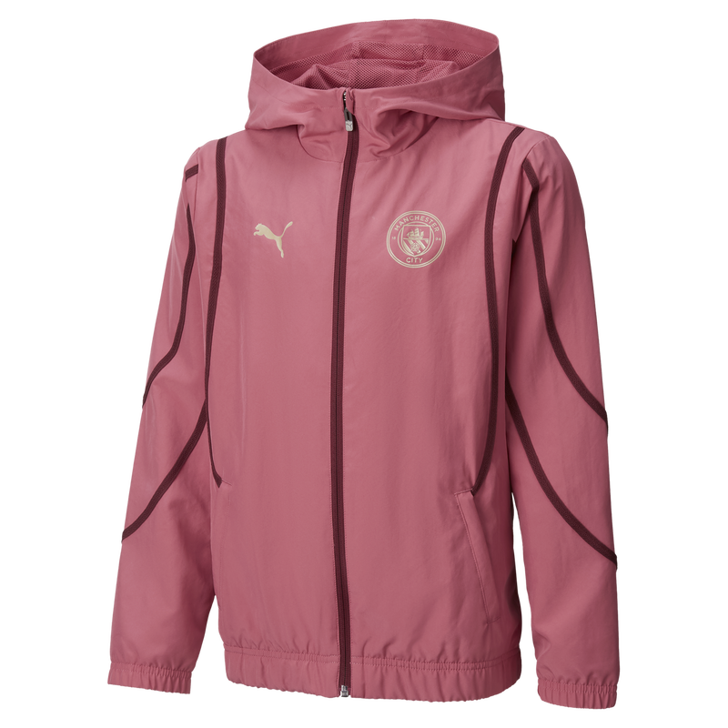 MCFC MW KIDS PREMATCH WOVEN JACKET - pink