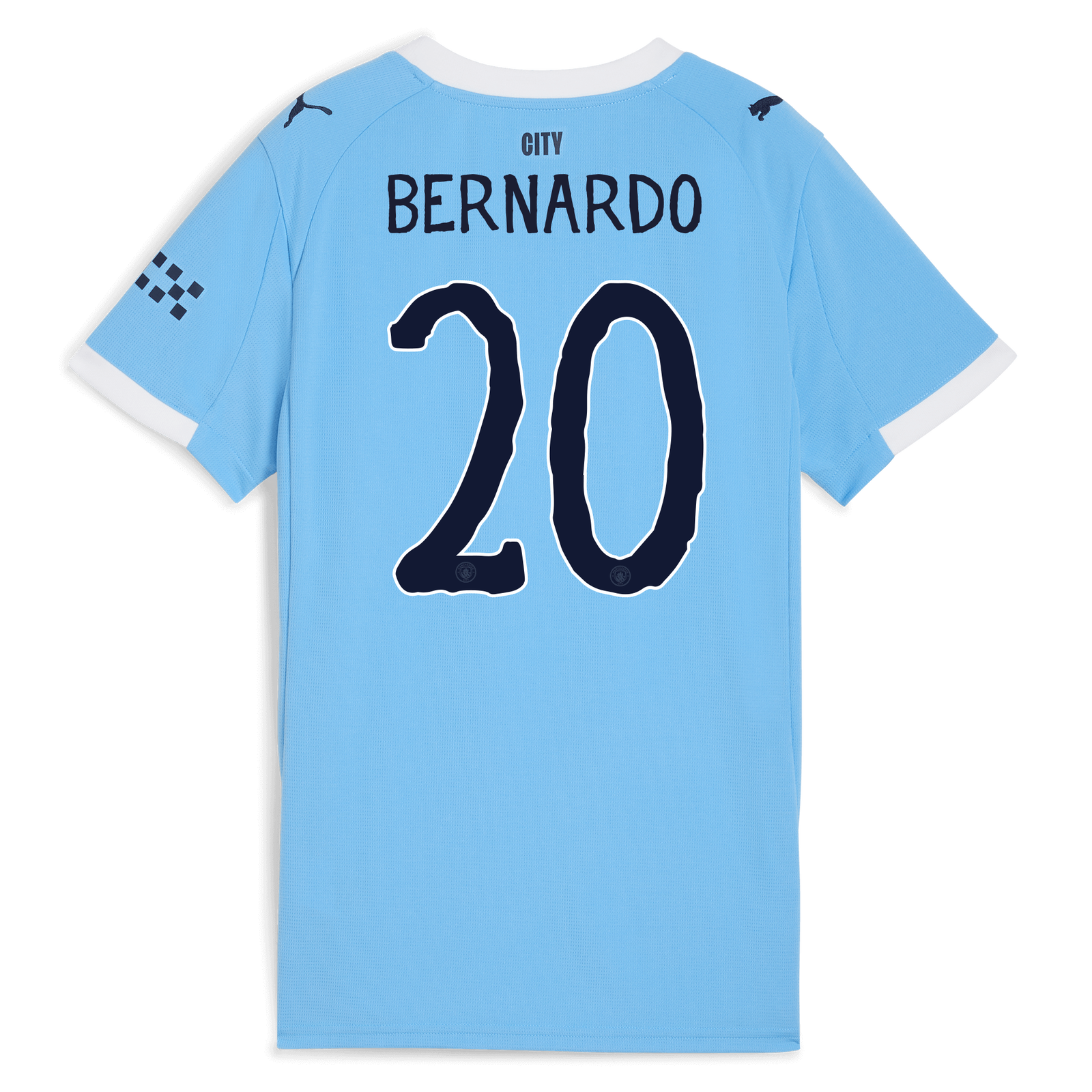 Women's Manchester City Home Jersey 2025/26 With BERNARDO 20