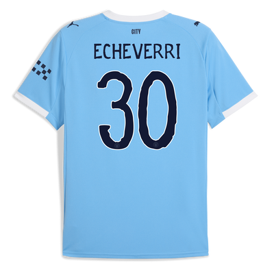 Camiseta local del Manchester City 2025/26 con estampado ECHEVERRI 30