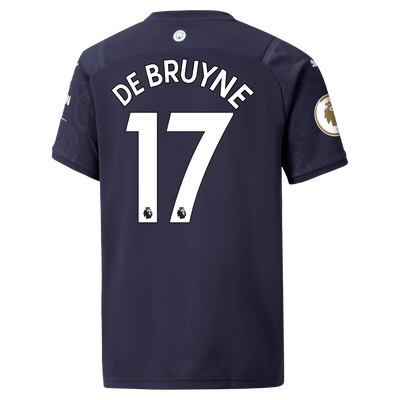 Kids Manchester City 3rd Shirt 21/22 with Kevin de Bruyne printing