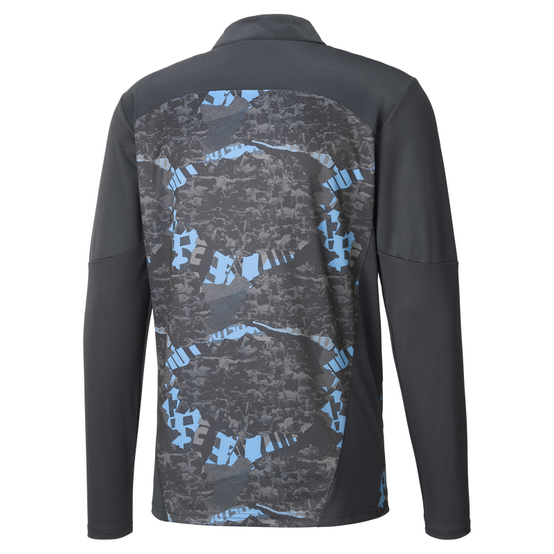 MCFC MW MENS PREMATCH 1/4 ZIP TOP - grey / grey