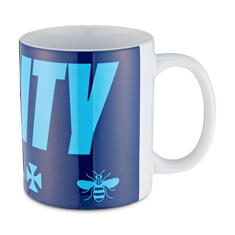 MCFC FW GLYPH PIXEL MUG - navy