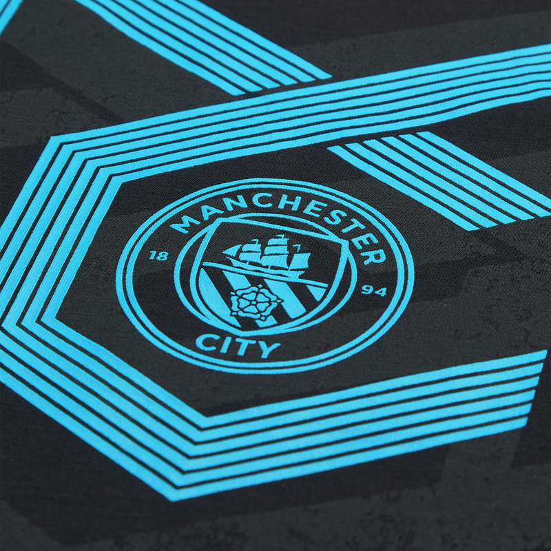 MCFC FW MENS MONOGRAM AOP TEE - black