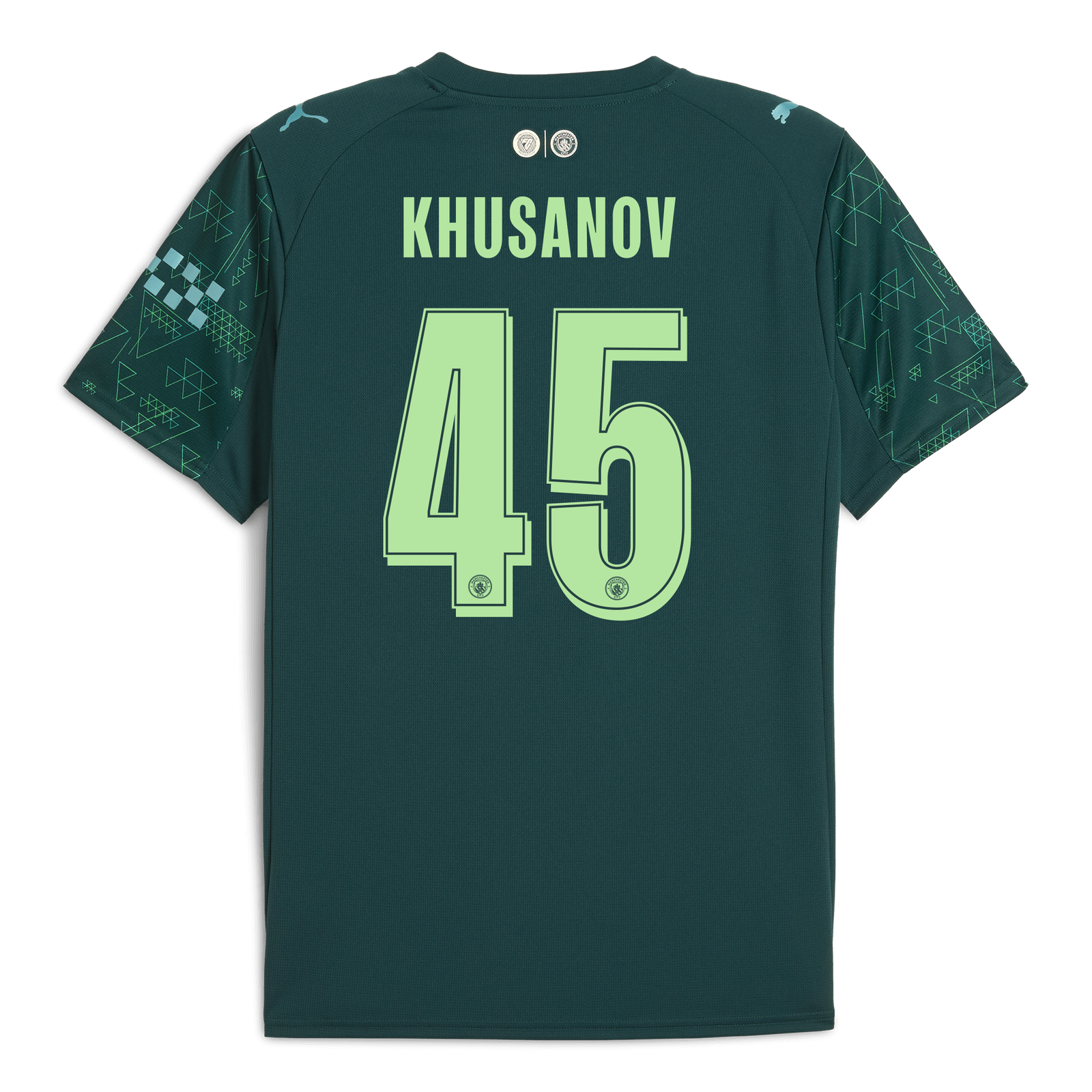 マンチェスター・シティ クサノフ　ユニフォームKHUSANOV 45番 シャツ マンチェスター・シティ クサノフ ユニフォームKHUSANOV 45番