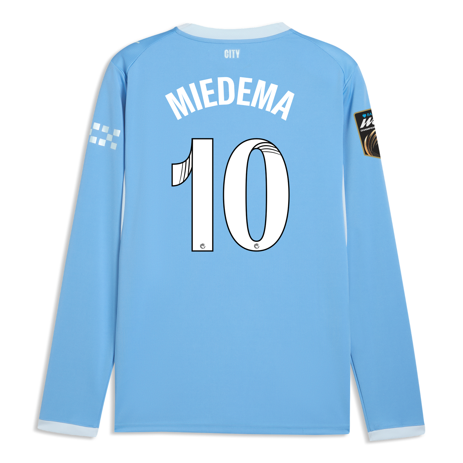 マンチェスターシティ　ユニフォーム　M マンチェスター・シティ ホーム ユニフォーム 2026/27 長袖 MIEDEMA 10