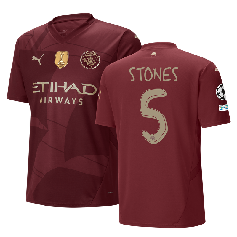 Manchester City Third Jersey 2024/25 With STONES 5 Printing 
