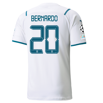 Manchester City Away Shirt 21/22 with Bernardo Silva printing