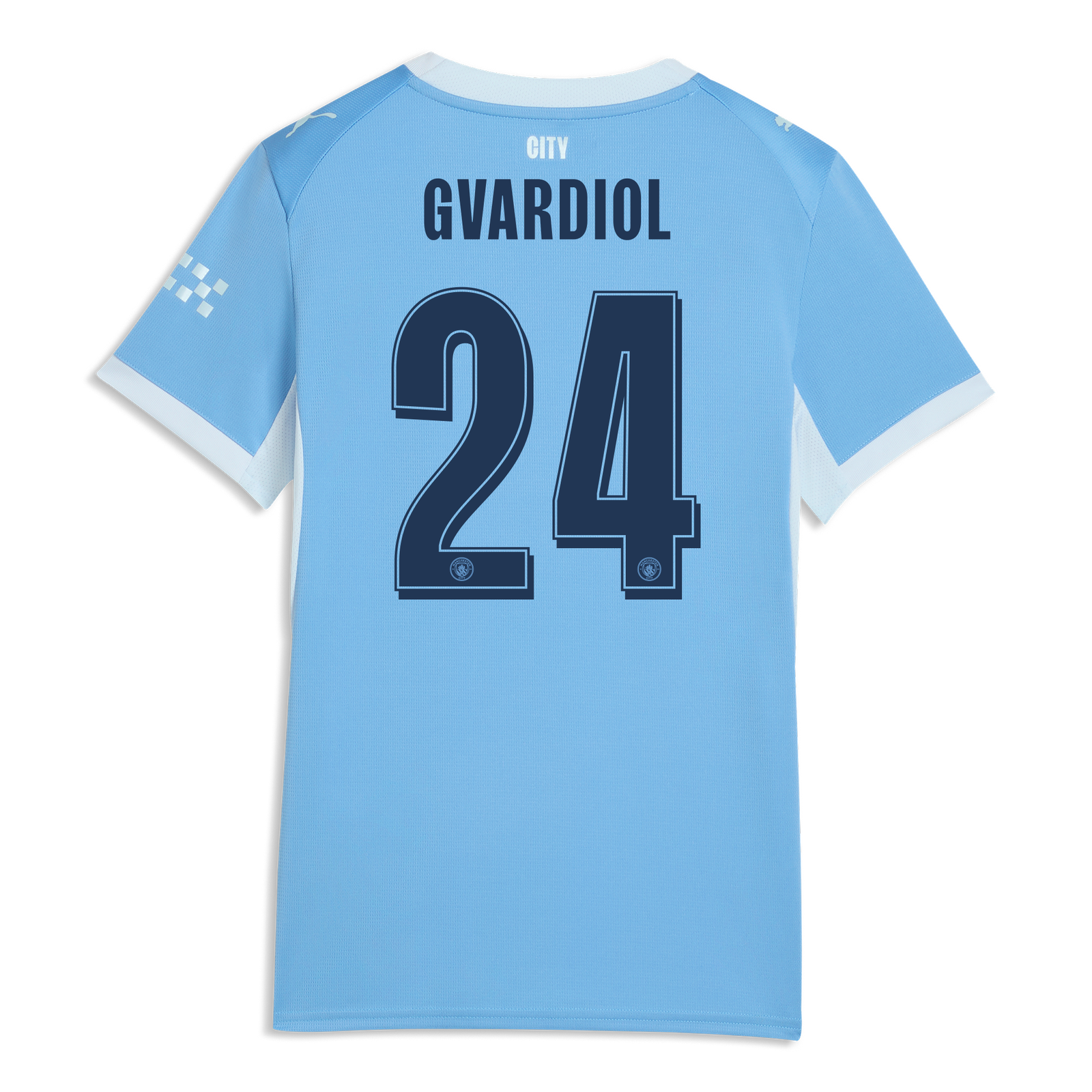 Women's Manchester City Home Jersey 2026/27 With GVARDIOL 24