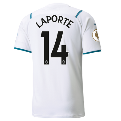 Manchester City Away Shirt 21/22 with Aymeric Laporte printing