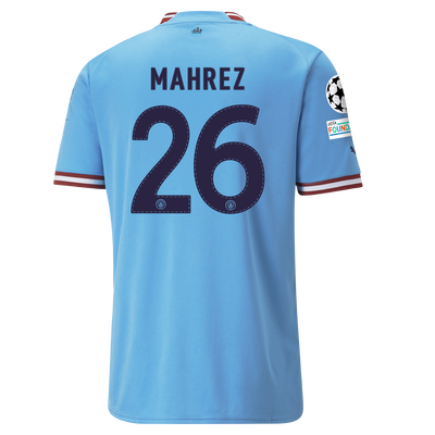 Manchester City Maglia Gara Home 2022/23 con stampa MAHREZ 26