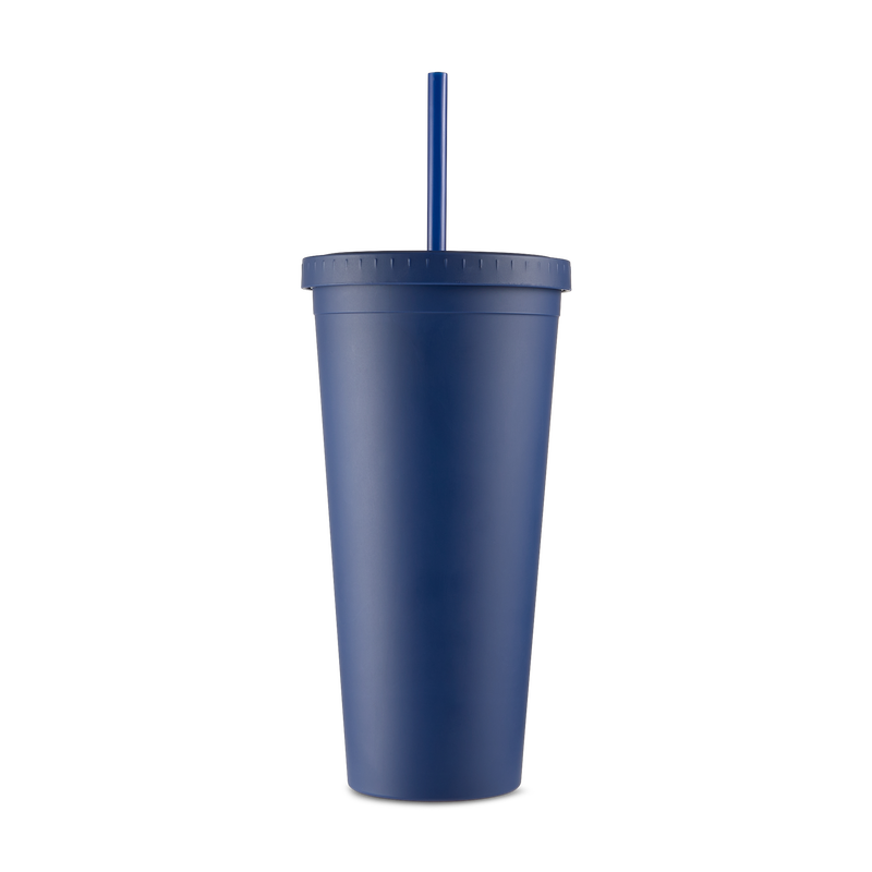 MCFC FW PRIDE CUP WITH STRAW - navy