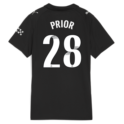 Women's Manchester City Away Jersey 2025/26 With PRIOR 28 Printing