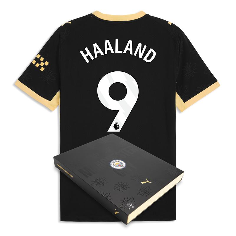 Manchester City Haaland 9 ユニフォームセット Manchester City Away Authentic Jersey 2026/27 With HAALAND 9