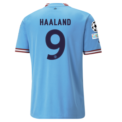 Manchester City Thuisshirt 2022/23 met HAALAND 9 bedrukking