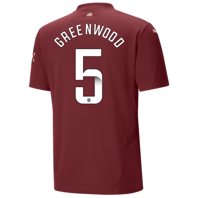 Manchester City Third Jersey 2024/25 With GREENWOOD 5 Printing