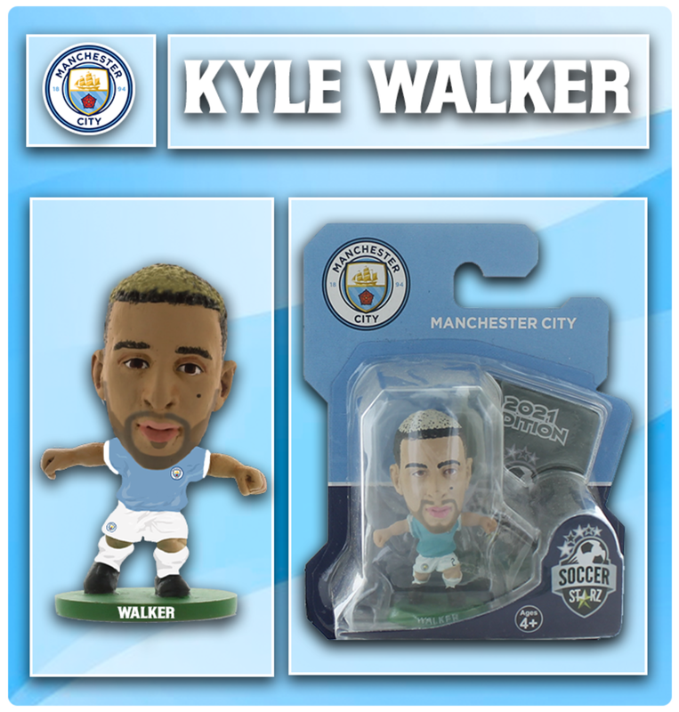 MCFC FW SOCCERSTARZ WALKER MINIFIGURE - light blue